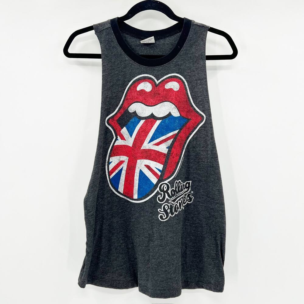 Bravado Gray Tank Top with Red and Blue Graphic